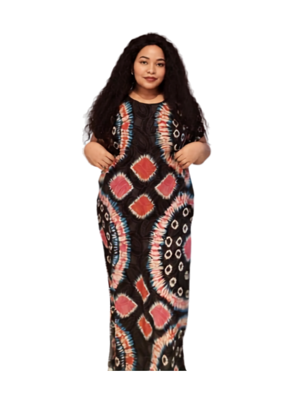 Black Pink Colourful Dress