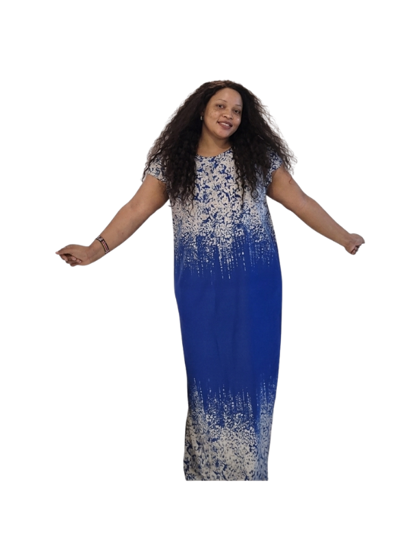 Blue White Gradient Dress