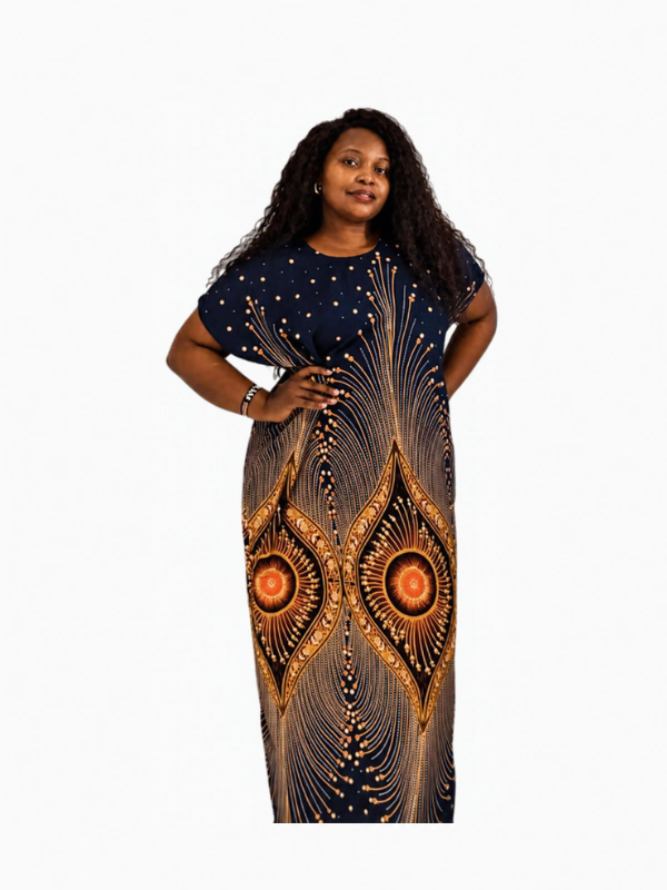 Navy Gold Peacock Ankara
